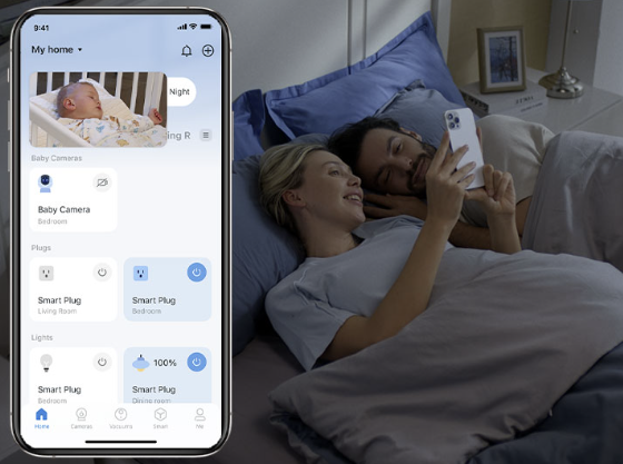  Stay connected to your baby from anywhere.